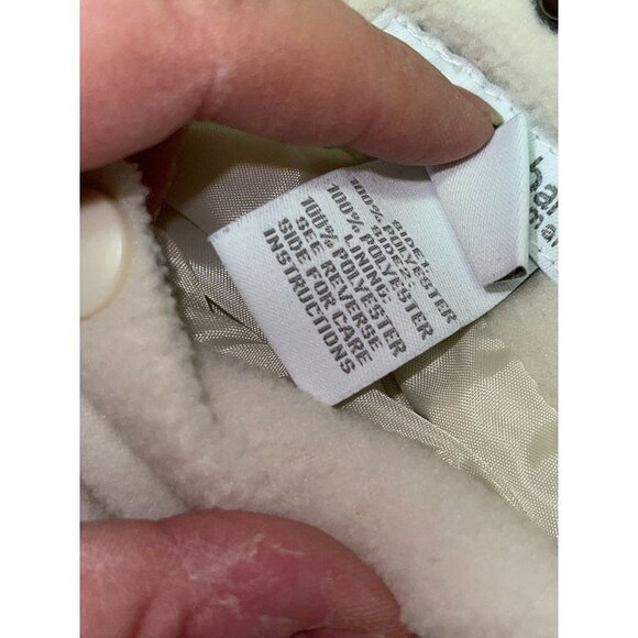 Dress Barn Reversible Fleece Jacket Full Zip Ivory White Women's Size 18 20 - Picture 7 of 11